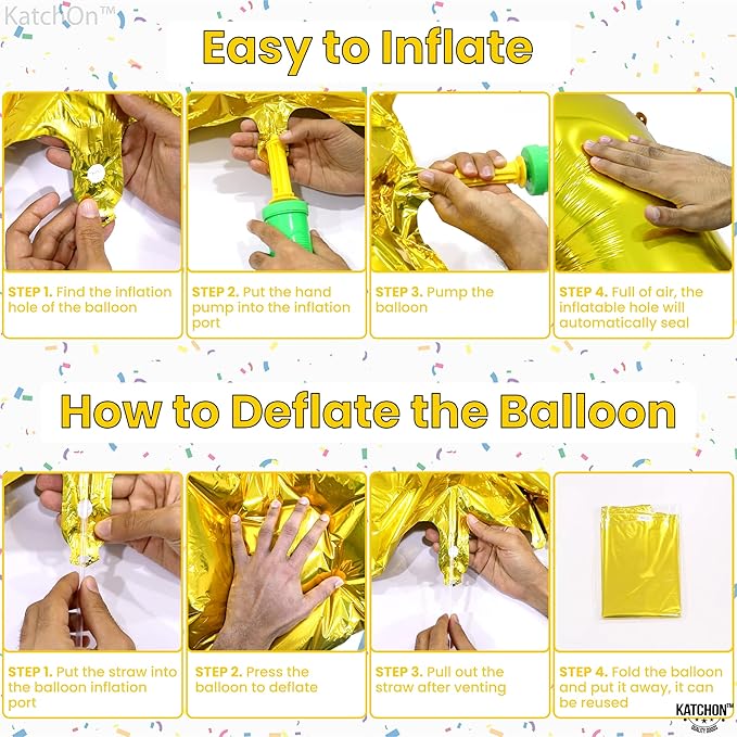 KatchOn, Large Gold 100 Balloon Number - 40 Inch | Foil Balloon for 100th Birthday Decorations | 100th Gold Balloons For Anniversary Decorations | Golden Birthday Party Decorations