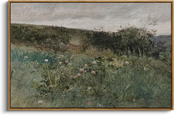 InSimSea Framed Canvas Wall Art Vintage Decor, Rustic Classical Paintings for Wall Decorations, Large Prints Artwork, Living Room Home Kitchen Farmhouse Bathroom Decor, 24"x36"