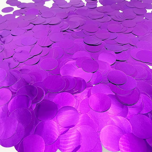 Purple Confetti 5000 Pieces 1 Inch Table Confetti Glitter Dots for Wedding Baby Shower Birthday Party Table Decorations(1.76 OZ)