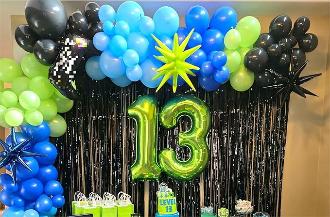 Large 40 Inch Light Green 3 Number Balloon, 3 13 23 30 33 36 38 Light Green Birthday Party Decorations, Numbers Three Foil Balloons for Anniversary Party Graduations Celebration Supplies