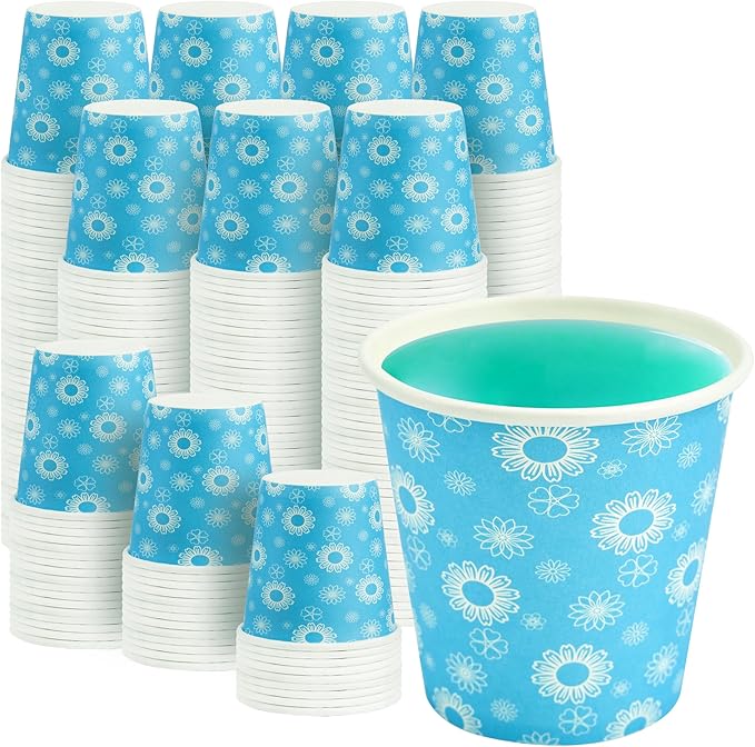 RACETOP [300 Pack] Paper Cups 3 oz, Bathroom Cups 3 oz, Disposable Bathroom Paper Cups, Small Mouthwash Cups, Ideal for Party, Travel, Events