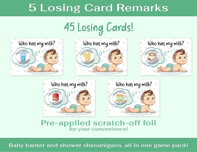 Party Hearty Baby Shower Games for Girl and Boy, 40 Emoji Scratch Off Lottery Tickets, Baby Games Ideas, Scratch Off Game