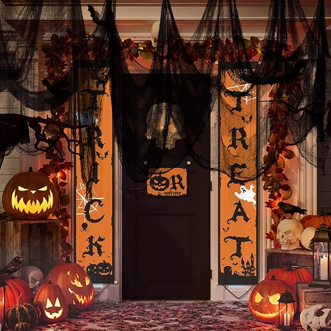 ZeeDix Halloween Black Creepy Cloth 79 x 400in Giant Spooky Cheesecloth Decoration Scary Gauze Cloth for Halloween Party Supplies Haunted Houses Outdoor Yard Home Wall Doorways Decor