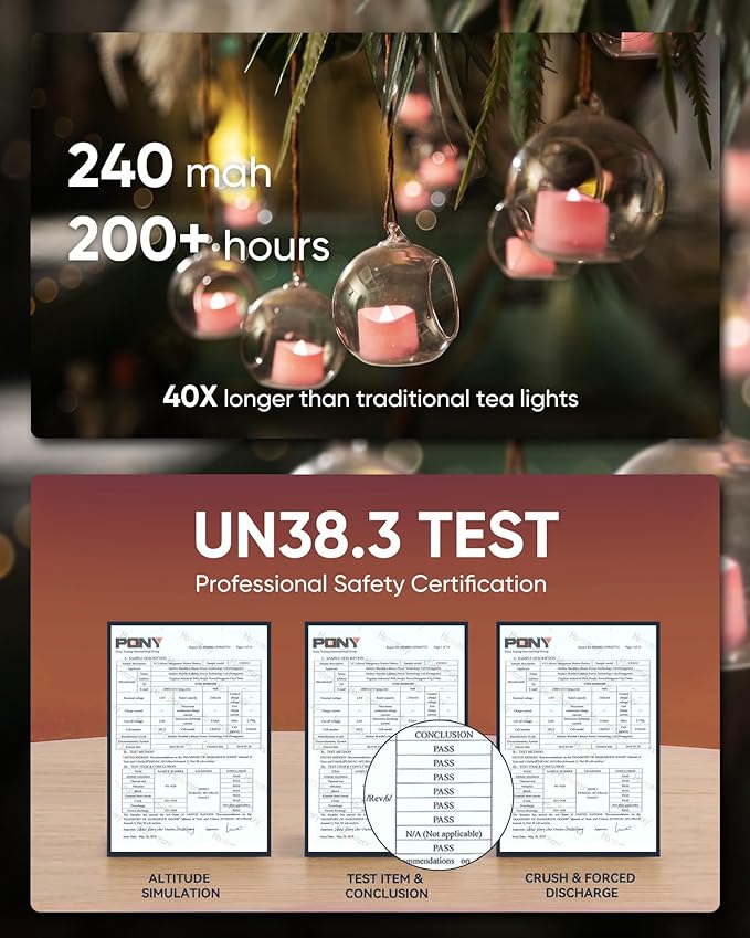 Homemory Pink Tea Lights Candles Battery Operated, 200+Hour Flameless Flickering Fake Electric LED Colored Tealights Candles for Romantic Wedding Decor, Baby Showers, Proposal, Valentine's, 12-Pack