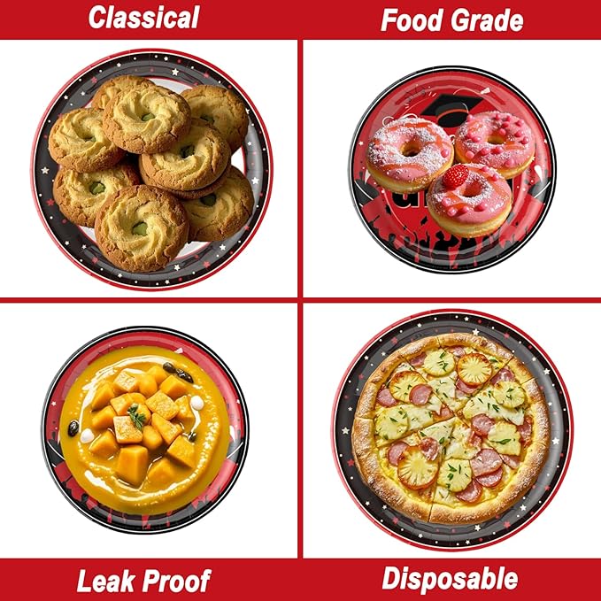 126PCS Graduation Party Decorations of Class 2025 - Including Disposable Paper Plates, Congratulation Banner, Tablecloth, Cups & Napkins for graduation party Supplies