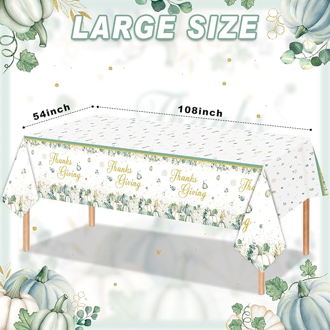 123PCS Autumn Thanksgiving Party Supplies for Fall Pumpkin Themeds Party Decorations Harvest Tableware Set for Kids Childs Leaves Dessert Plates Napkins Cups with Tablecloth and Banner for 20 Guests