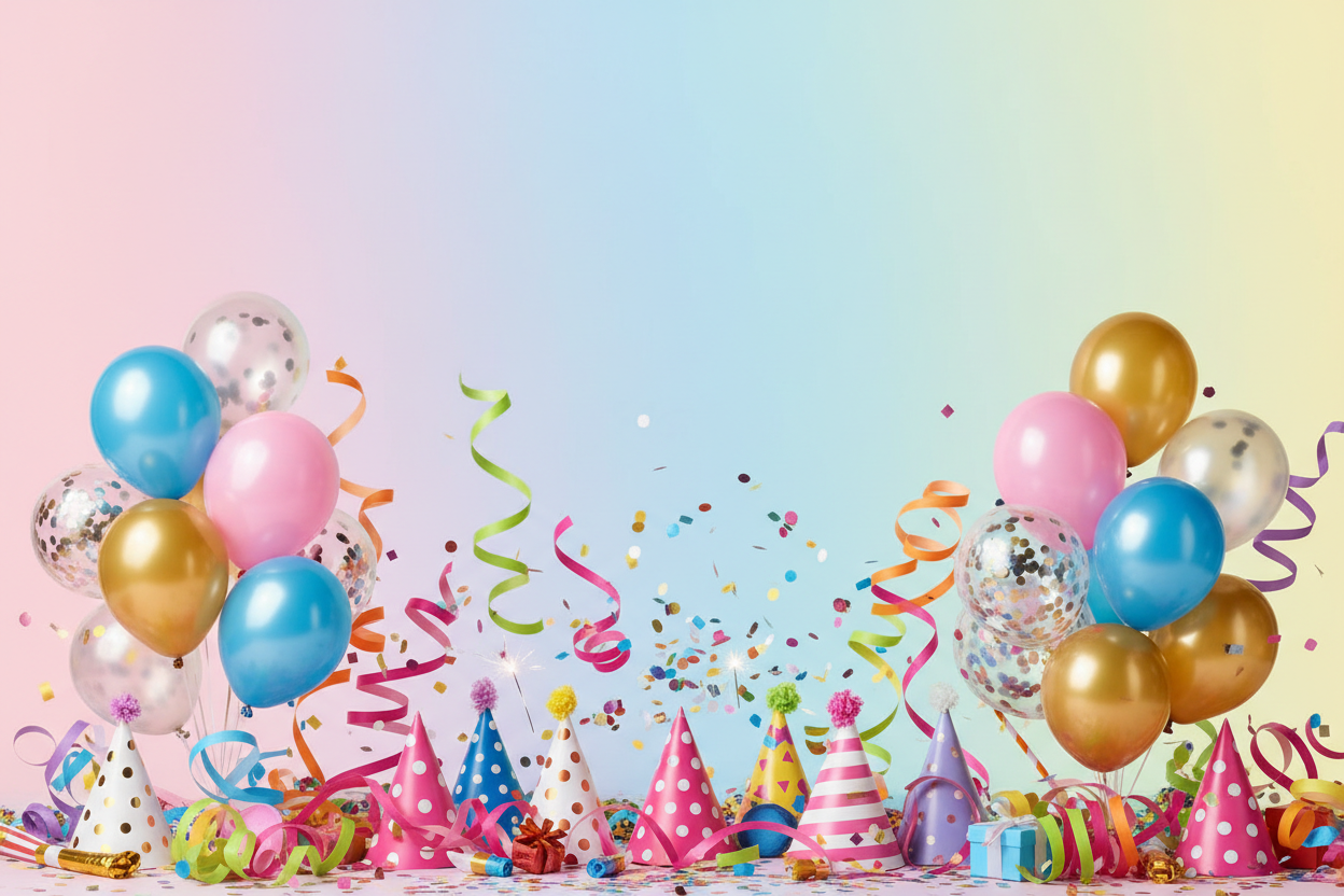 파티 용품샵 베너 이미지 텍스트 없이 제작해줘