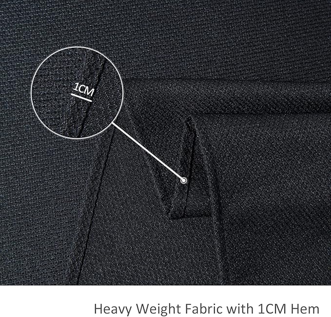 maxmill Jacquard Square Tablecloth Stain Resistant Waterproof Wrinkle Resistant Washable Soft Table Cloth, Decorative Fabric Table Cover for Dining Room, Indoor and Outdoor Use, 52 x 52 Inch, Black