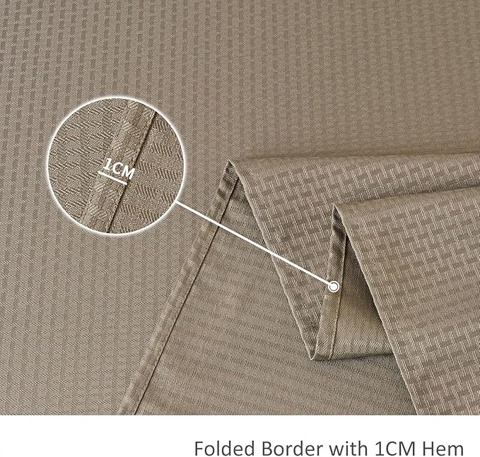 maxmill Tablecloth Weaved Texture Stain Resistant Waterproof, Wrinkle Resistant Washable Table Cloth, Fabric Table Cover for Dining Room, Indoor Outdoor Use, Rectangle 60 x 120 Inch, Brown