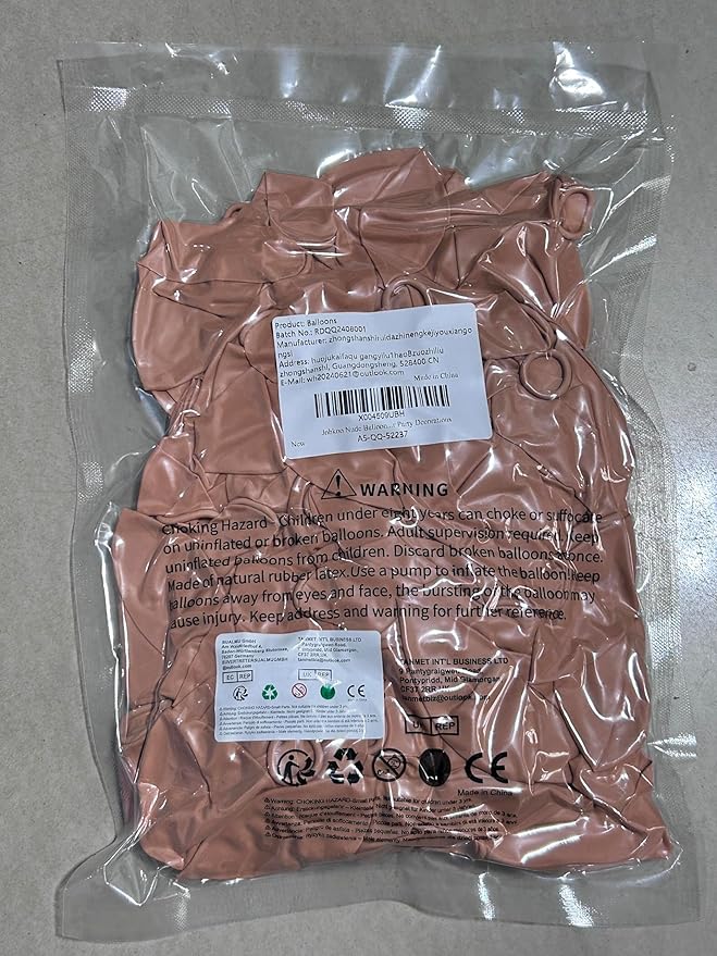 Nude Balloons 12 Inch, 100 Pack Beige Balloon Retro Apricot Neutral Latex Balloons Matte Tan Cream Blush Peach Helium Balloons for Boho Birthday Wedding Baby Bridal Shower Party Decorations