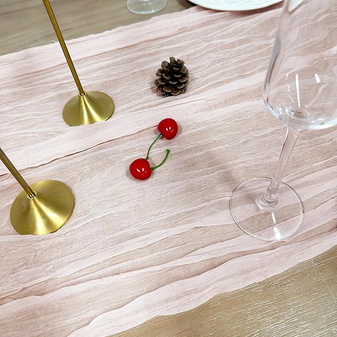 Baby Shower Party Decorations Kit Welcome Baby Heart Burlap Banner with Dusty Pink Cheesecloth Table Runner Tissue Flowers Pom Pom Felt Swirl Balloons for Boho Hello Baby Party Decorations Supplies