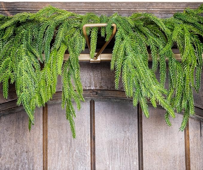 VILLAGE LIGHTING COMPANY [Front Door Garland Hanger] - Adjustable to Different Door Widths | Heavy-Duty Cast Iron | Decorative Christmas and Holiday Decor | No Nails, Screws, or Damage