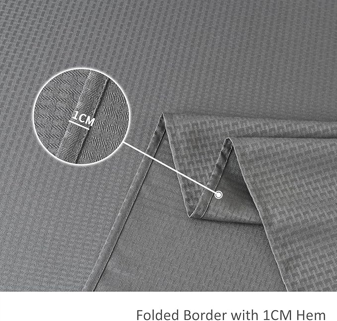 maxmill Tablecloth Weaved Texture Stain Resistant Waterproof, Wrinkle Resistant Washable Table Cloth, Fabric Table Cover for Dining Room, Indoor Outdoor Use, Rectangle 60 x 120 Inch, Charcoal Gray