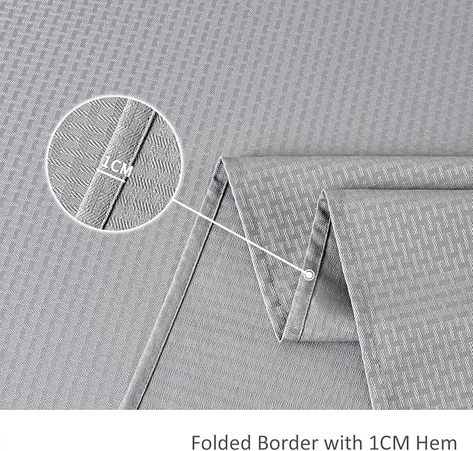 maxmill Tablecloth Weaved Texture Stain Resistant Waterproof, Wrinkle Resistant Washable Table Cloth, Fabric Table Cover for Dining Room, Indoor Outdoor Use, Rectangle 60 x 120 Inch, Light Grey